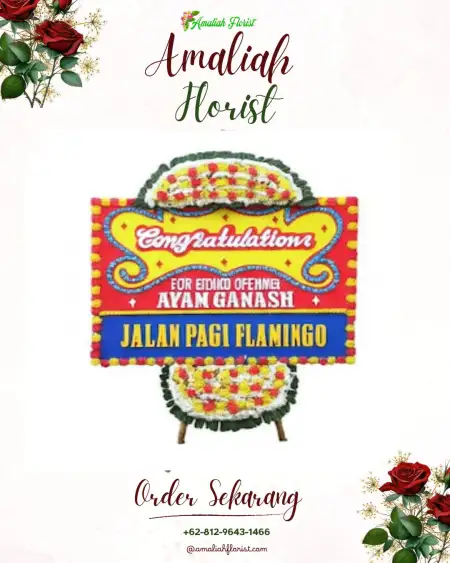 Sewa Papan Bunga Galang Baru